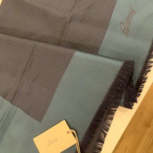Brioni Navy Silk Scarf / Pocket Square